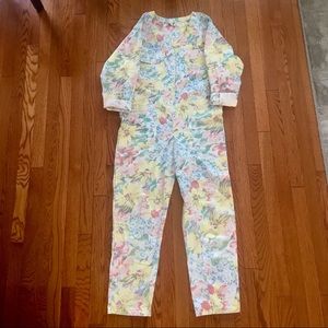 🌀vintage coveralls floral ! 100% cotton